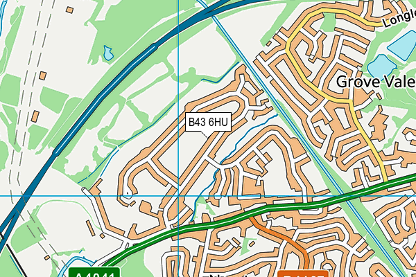 B43 6HU map - OS VectorMap District (Ordnance Survey) B43 6HU map - OS VectorMap District (Ordnance Survey)