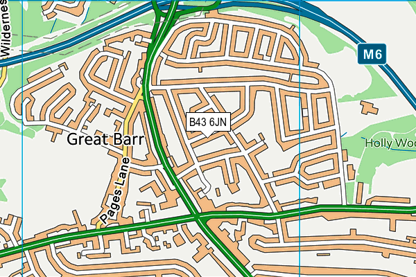 B43 6JN map - OS VectorMap District (Ordnance Survey) B43 6JN map - OS VectorMap District (Ordnance Survey)