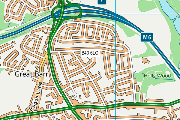 B43 6LG map - OS VectorMap District (Ordnance Survey) B43 6LG map - OS VectorMap District (Ordnance Survey)