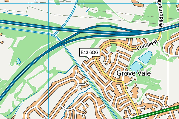 B43 6QG map - OS VectorMap District (Ordnance Survey) B43 6QG map - OS VectorMap District (Ordnance Survey)