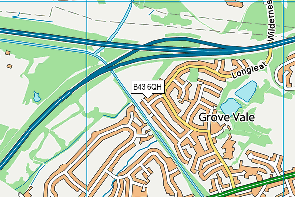 B43 6QH map - OS VectorMap District (Ordnance Survey) B43 6QH map - OS VectorMap District (Ordnance Survey)