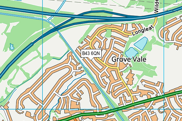 B43 6QN map - OS VectorMap District (Ordnance Survey) B43 6QN map - OS VectorMap District (Ordnance Survey)