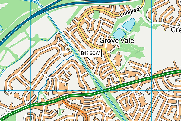 B43 6QW map - OS VectorMap District (Ordnance Survey) B43 6QW map - OS VectorMap District (Ordnance Survey)