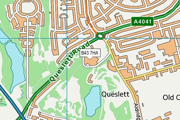 B43 7HA map - OS VectorMap District (Ordnance Survey) B43 7HA map - OS VectorMap District (Ordnance Survey)