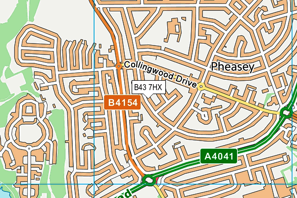B43 7HX map - OS VectorMap District (Ordnance Survey) B43 7HX map - OS VectorMap District (Ordnance Survey)