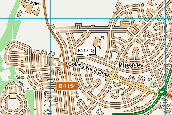B43 7LQ map - OS VectorMap District (Ordnance Survey) B43 7LQ map - OS VectorMap District (Ordnance Survey)