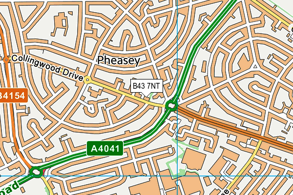 B43 7NT map - OS VectorMap District (Ordnance Survey) B43 7NT map - OS VectorMap District (Ordnance Survey)