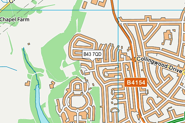 B43 7QD map - OS VectorMap District (Ordnance Survey) B43 7QD map - OS VectorMap District (Ordnance Survey)