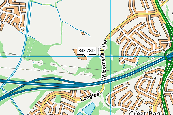 B43 7SD map - OS VectorMap District (Ordnance Survey) B43 7SD map - OS VectorMap District (Ordnance Survey)