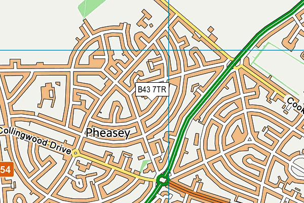 B43 7TR map - OS VectorMap District (Ordnance Survey) B43 7TR map - OS VectorMap District (Ordnance Survey)