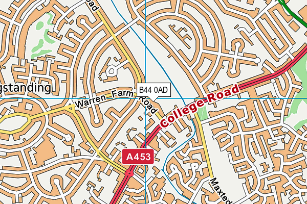 B44 0AD map - OS VectorMap District (Ordnance Survey) B44 0AD map - OS VectorMap District (Ordnance Survey)