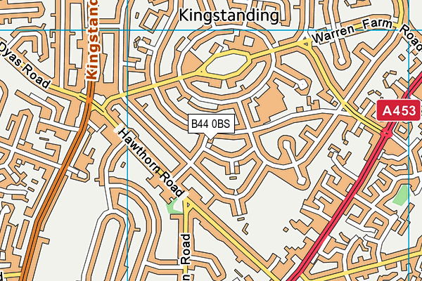 B44 0BS map - OS VectorMap District (Ordnance Survey) B44 0BS map - OS VectorMap District (Ordnance Survey)