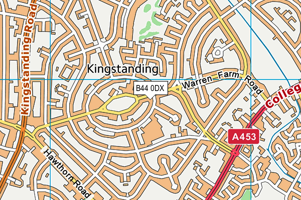 B44 0DX map - OS VectorMap District (Ordnance Survey) B44 0DX map - OS VectorMap District (Ordnance Survey)