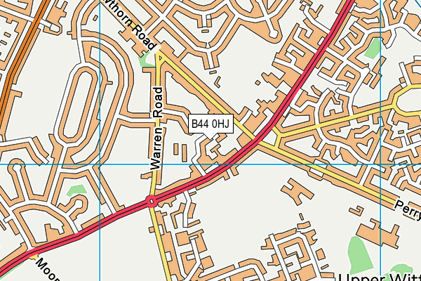B44 0HJ map - OS VectorMap District (Ordnance Survey) B44 0HJ map - OS VectorMap District (Ordnance Survey)