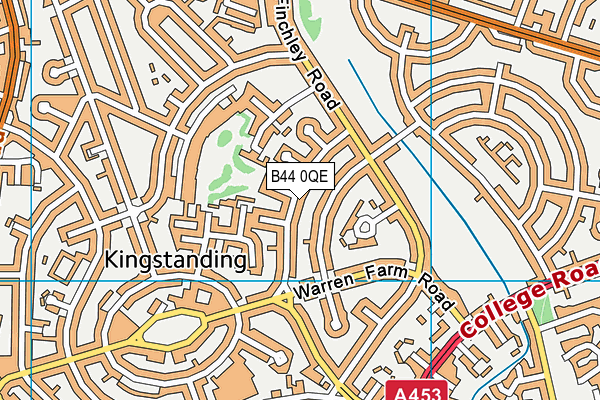 B44 0QE map - OS VectorMap District (Ordnance Survey) B44 0QE map - OS VectorMap District (Ordnance Survey)