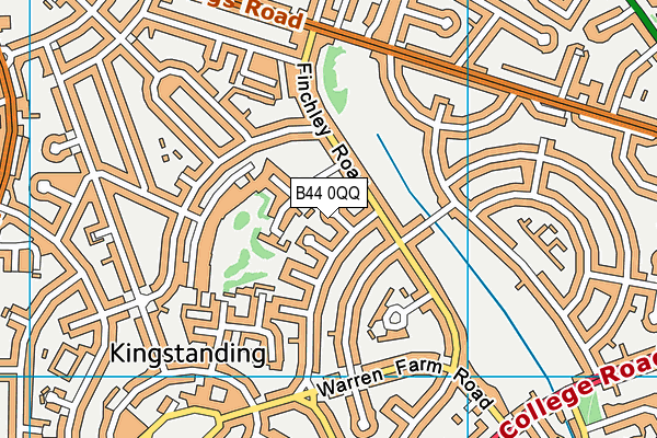 B44 0QQ map - OS VectorMap District (Ordnance Survey) B44 0QQ map - OS VectorMap District (Ordnance Survey)