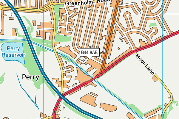 B44 8AB map - OS VectorMap District (Ordnance Survey) B44 8AB map - OS VectorMap District (Ordnance Survey)