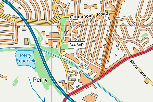 B44 8AD map - OS VectorMap District (Ordnance Survey) B44 8AD map - OS VectorMap District (Ordnance Survey)