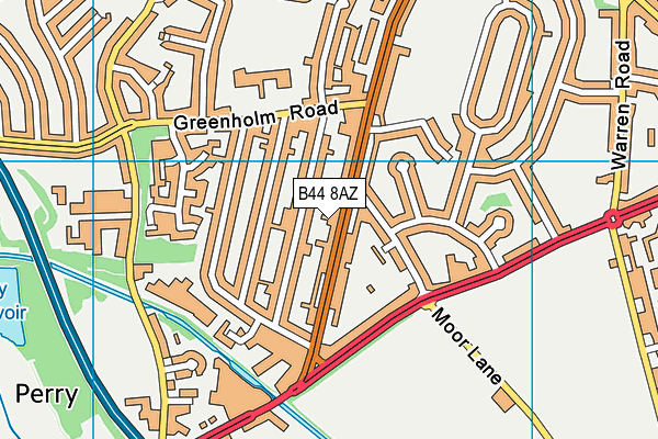 B44 8AZ map - OS VectorMap District (Ordnance Survey) B44 8AZ map - OS VectorMap District (Ordnance Survey)