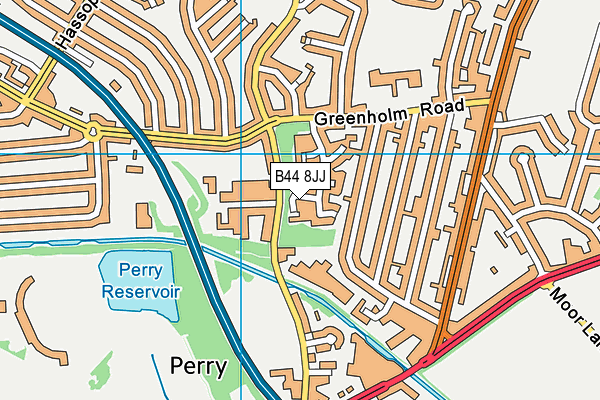 B44 8JJ map - OS VectorMap District (Ordnance Survey) B44 8JJ map - OS VectorMap District (Ordnance Survey)
