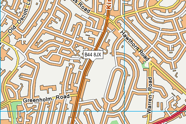 B44 8JX map - OS VectorMap District (Ordnance Survey) B44 8JX map - OS VectorMap District (Ordnance Survey)