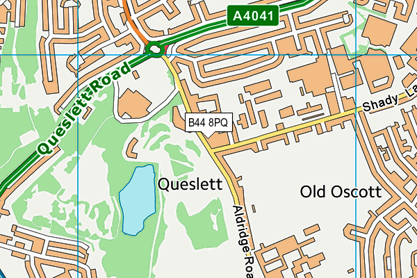 B44 8PQ map - OS VectorMap District (Ordnance Survey) B44 8PQ map - OS VectorMap District (Ordnance Survey)