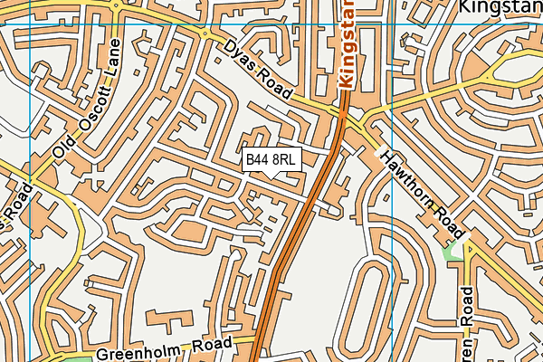 B44 8RL map - OS VectorMap District (Ordnance Survey) B44 8RL map - OS VectorMap District (Ordnance Survey)