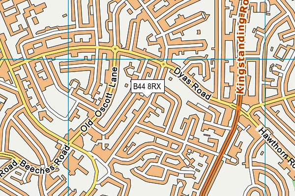 B44 8RX map - OS VectorMap District (Ordnance Survey) B44 8RX map - OS VectorMap District (Ordnance Survey)