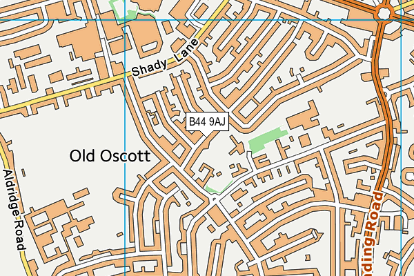 B44 9AJ map - OS VectorMap District (Ordnance Survey) B44 9AJ map - OS VectorMap District (Ordnance Survey)