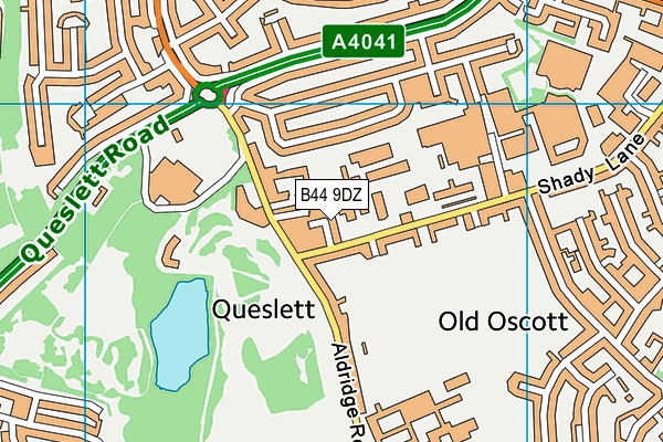 B44 9DZ map - OS VectorMap District (Ordnance Survey) B44 9DZ map - OS VectorMap District (Ordnance Survey)