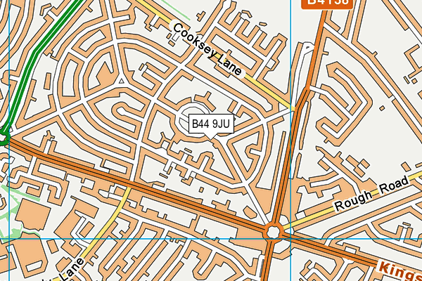 B44 9JU map - OS VectorMap District (Ordnance Survey) B44 9JU map - OS VectorMap District (Ordnance Survey)
