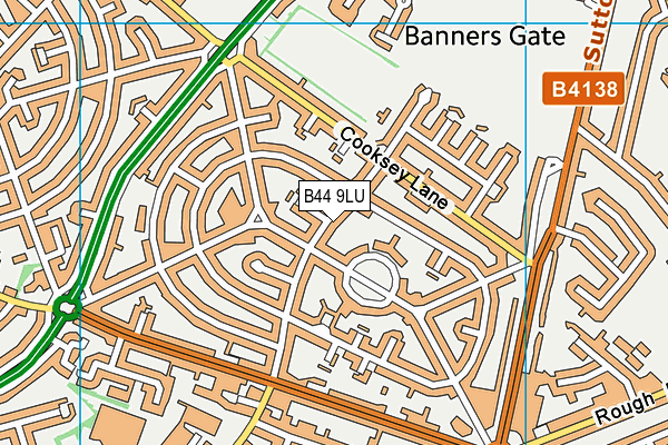 B44 9LU map - OS VectorMap District (Ordnance Survey) B44 9LU map - OS VectorMap District (Ordnance Survey)