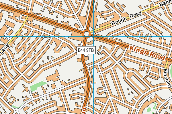 B44 9TB map - OS VectorMap District (Ordnance Survey) B44 9TB map - OS VectorMap District (Ordnance Survey)