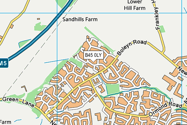 B45 0LY map - OS VectorMap District (Ordnance Survey) B45 0LY map - OS VectorMap District (Ordnance Survey)