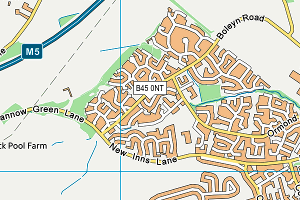 B45 0NT map - OS VectorMap District (Ordnance Survey) B45 0NT map - OS VectorMap District (Ordnance Survey)