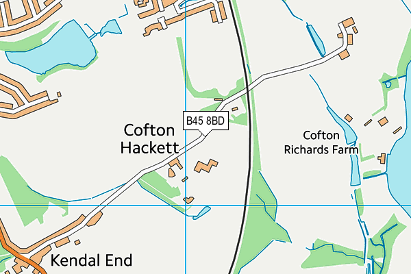 B45 8BD map - OS VectorMap District (Ordnance Survey) B45 8BD map - OS VectorMap District (Ordnance Survey)