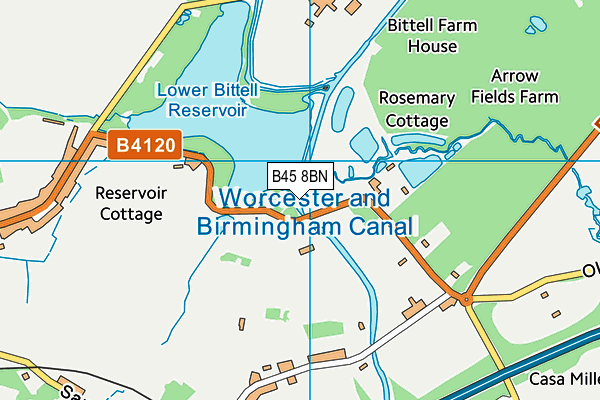 B45 8BN map - OS VectorMap District (Ordnance Survey) B45 8BN map - OS VectorMap District (Ordnance Survey)