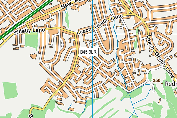 B45 9LR map - OS VectorMap District (Ordnance Survey) B45 9LR map - OS VectorMap District (Ordnance Survey)