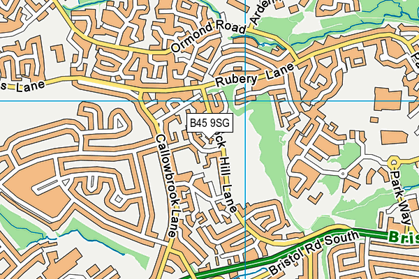 B45 9SG map - OS VectorMap District (Ordnance Survey) B45 9SG map - OS VectorMap District (Ordnance Survey)