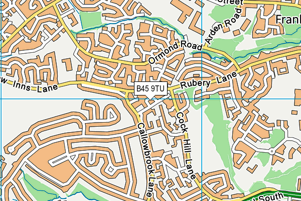 B45 9TU map - OS VectorMap District (Ordnance Survey) B45 9TU map - OS VectorMap District (Ordnance Survey)