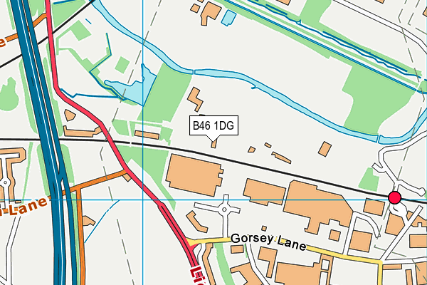 B46 1DG map - OS VectorMap District (Ordnance Survey) B46 1DG map - OS VectorMap District (Ordnance Survey)