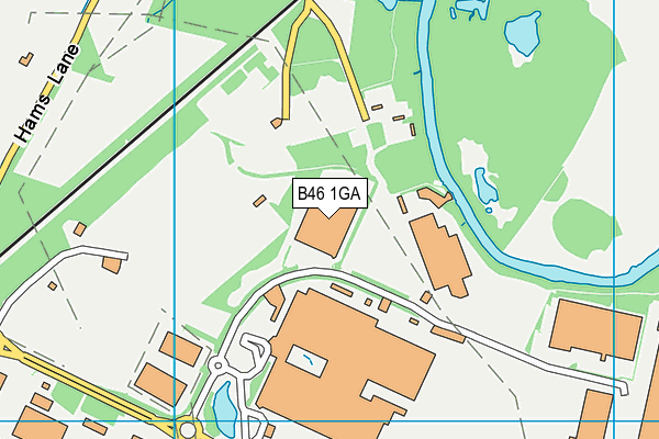 B46 1GA map - OS VectorMap District (Ordnance Survey) B46 1GA map - OS VectorMap District (Ordnance Survey)