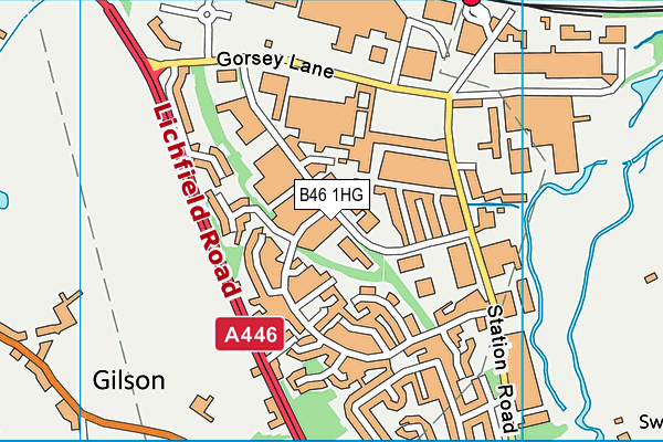B46 1HG map - OS VectorMap District (Ordnance Survey) B46 1HG map - OS VectorMap District (Ordnance Survey)