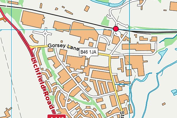 B46 1JA map - OS VectorMap District (Ordnance Survey) B46 1JA map - OS VectorMap District (Ordnance Survey)