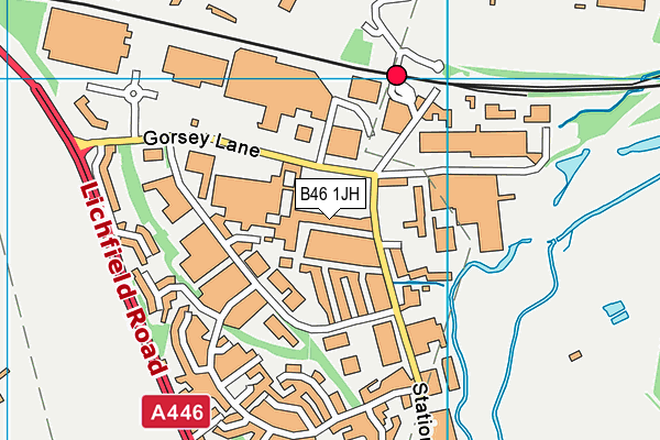 B46 1JH map - OS VectorMap District (Ordnance Survey) B46 1JH map - OS VectorMap District (Ordnance Survey)