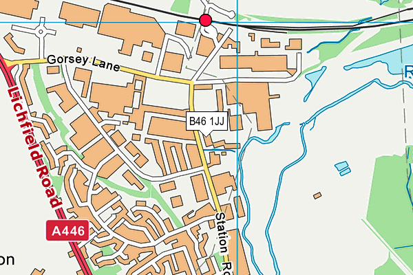 B46 1JJ map - OS VectorMap District (Ordnance Survey)