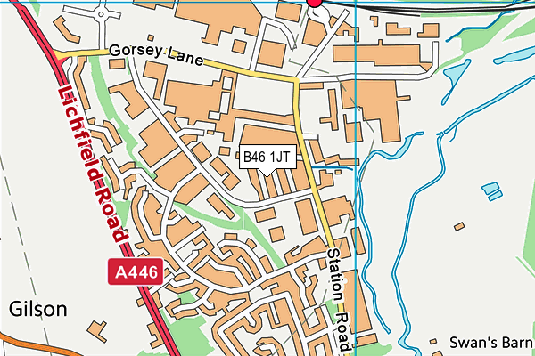 B46 1JT map - OS VectorMap District (Ordnance Survey) B46 1JT map - OS VectorMap District (Ordnance Survey)