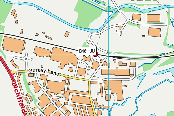 B46 1JU map - OS VectorMap District (Ordnance Survey) B46 1JU map - OS VectorMap District (Ordnance Survey)
