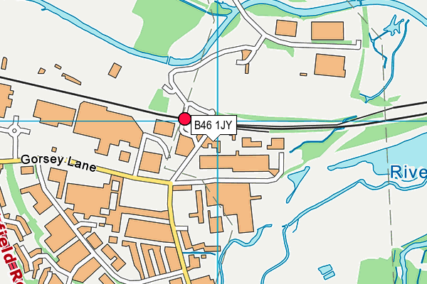 B46 1JY map - OS VectorMap District (Ordnance Survey) B46 1JY map - OS VectorMap District (Ordnance Survey)