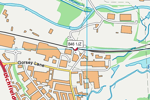 B46 1JZ map - OS VectorMap District (Ordnance Survey) B46 1JZ map - OS VectorMap District (Ordnance Survey)